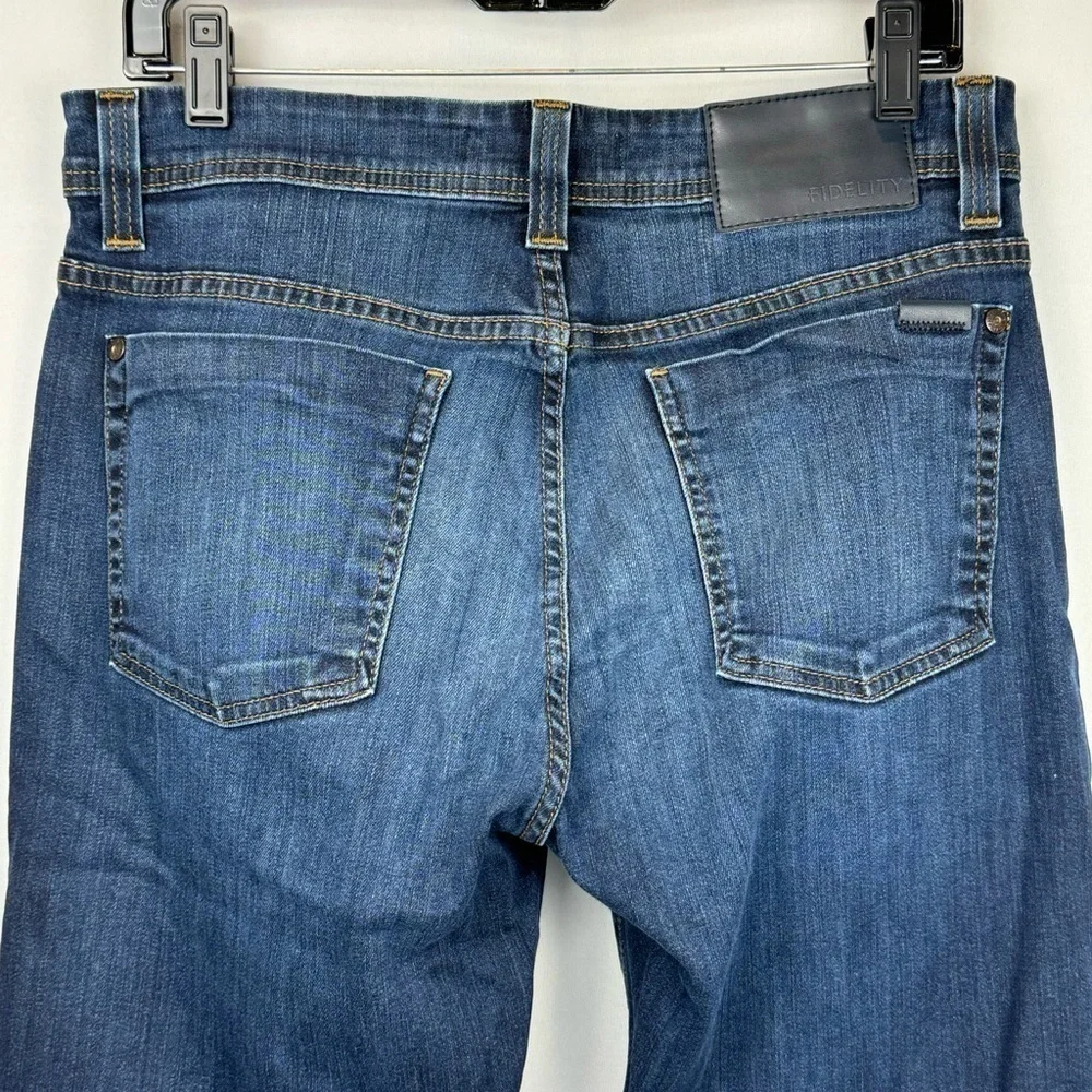 Fidelity Denim Jimmy Slim Fit Denim Jeans in Clampdown Dark wash Size 32x30